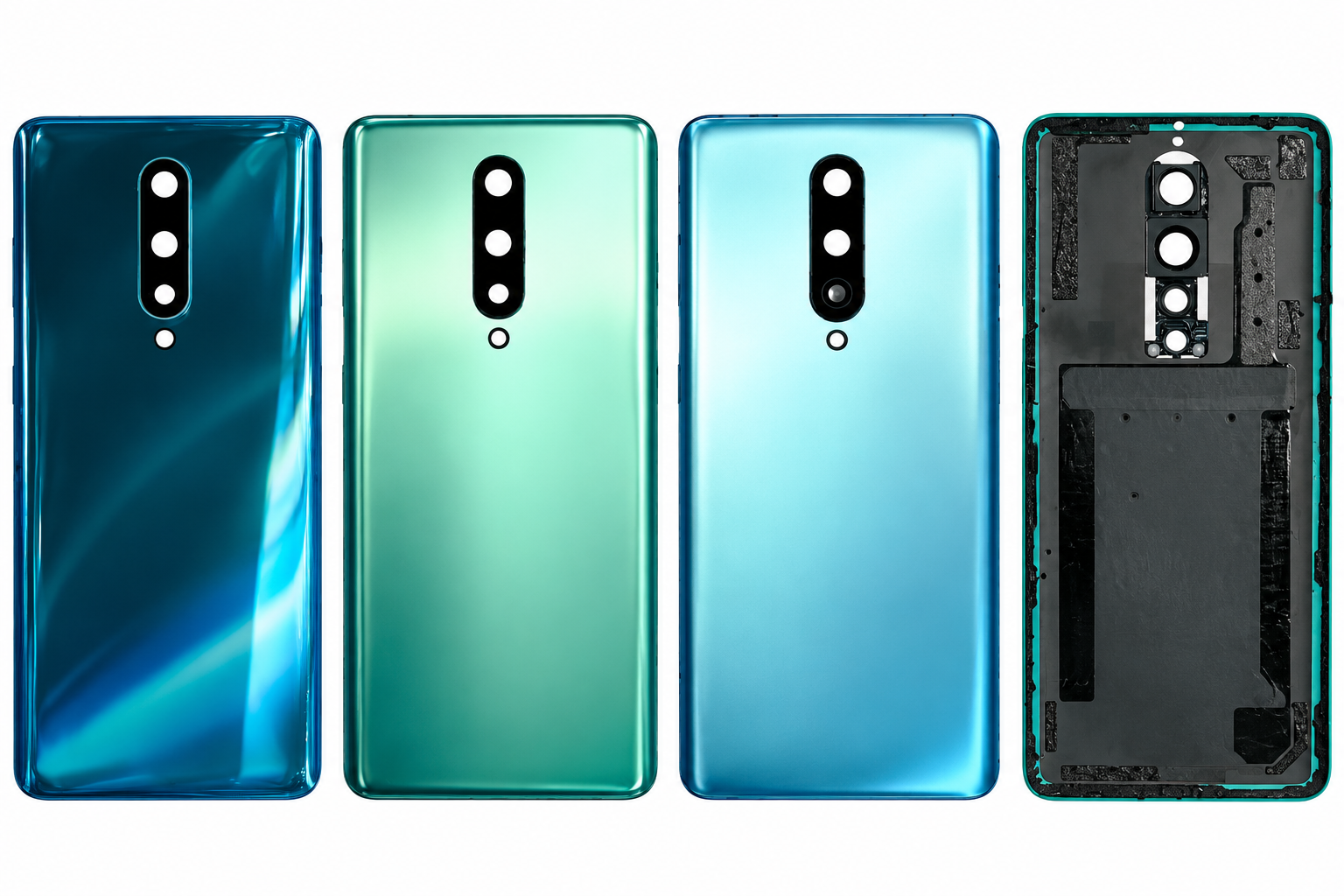 Compatible Replacement for OnePlus 8 5G Back Panel – Deep Blue, Green & Sky Blue